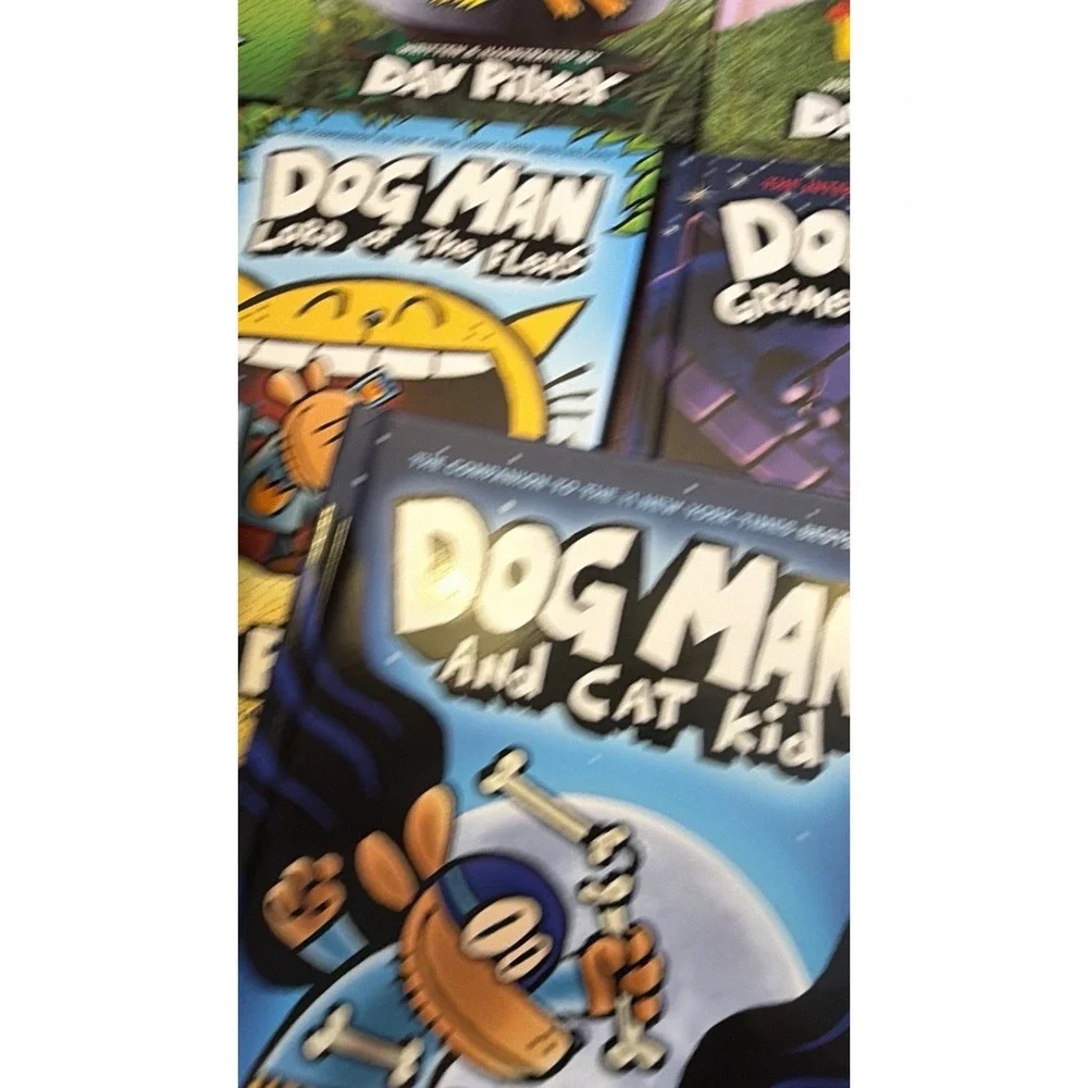 Dav Pilkey Lot of 11 Hardcover Dog Man Cat Kid books